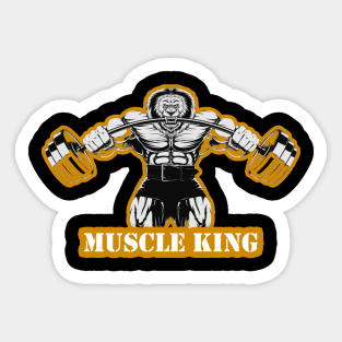 Muscle King Fitness Gym Sticker